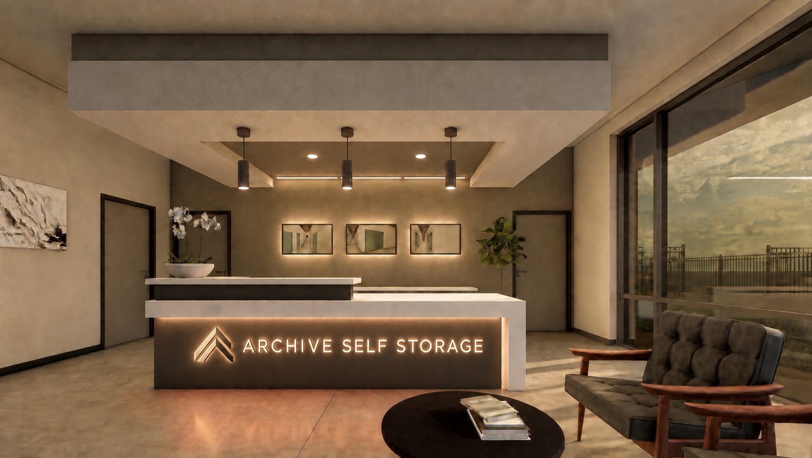 Archive Self Storage reception lobby
